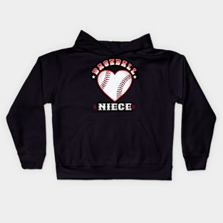 Niece Baseball Team Family Matching Gifts Funny Sports Lover Player Kids Hoodie